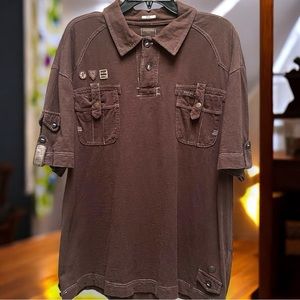 Parish Nation Chocolate Short-Sleeve Rugby‎ Shirt